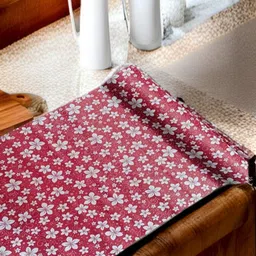 REVEXO Red & White Printed Water-Resistant Shelf Liner-15