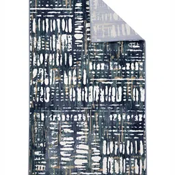 Sapana Carpet-Mats Navy Blue Abstract No Shredding Polyester Carpet image 5