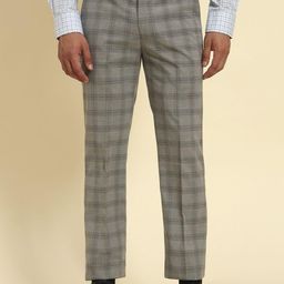 Cantabil Men Checked Comfort Regular Fit Mid-Rise Formal Trouser-image-32