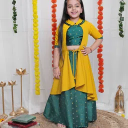 BAESD Girls Printed Ready to Wear Lehenga &-picture-21