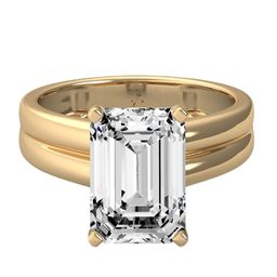 THE JEWEL HOUSE Women 14 Kt Gold Lab Grown 5.0 Diamond Ring 4.25 g-image-8