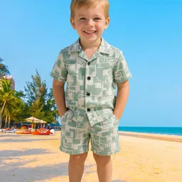 BAESD Boys Printed Shirt with Shorts-image-98