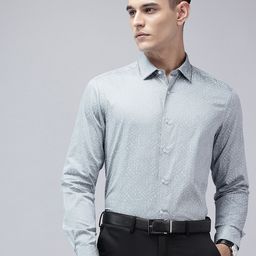 Arrow Manhattan Slim Fit Abstract Printed Pure Cotton Formal Shirt-picture-10