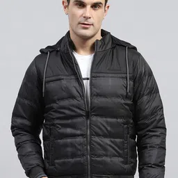 Monte Carlo Men Hooded Solid Casual Padded Jacket-image-30