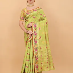 NIWAA Woven Design Pure Silk Kanjeevaram Saree-picture-37