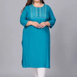 Sztori Women Printed Flared Sleeves Thread Work Kurta-picture-49