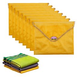 Kuber Industries Yellow Set of 6 Regular Multi-Utility Organisers-16