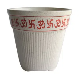 Urbanroots White & Red Ceramic Tulsi Planter-29
