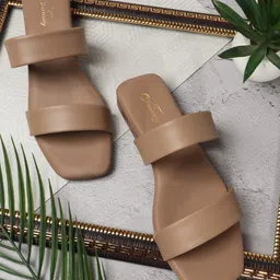 CHINRAAG Women Open Toe Flats with No Back Strap-image-66