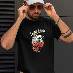LAUREN ADAMS Graphic Printed Pure Cotton T-Shirt-image-61