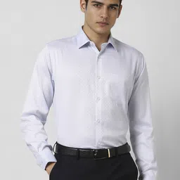 Van Heusen Men Regular Fit Spread Collar Micro Ditsy Printed Cotton Formal Shirt-image-57