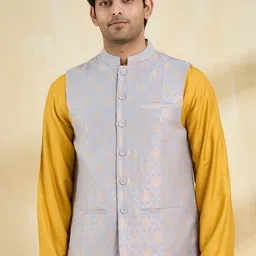 Fabindia Printed Nehru Jacket-picture-12