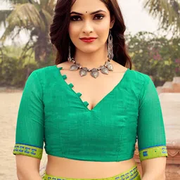 LeeliPeeri Designer Poly Chiffon Saree image 4