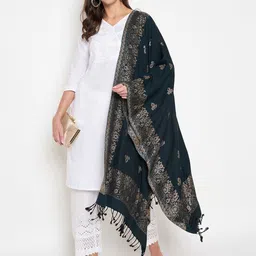 Zigo Women Floral Woven Design Shawl-picture-12