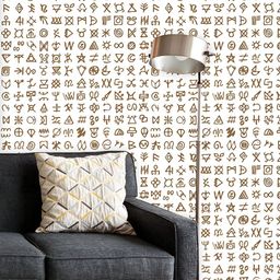 ArtzFolio Printed UV-Resistant Anti-Bacterial Ethnic Tribal AfricanPeel & Stick Wallpaper-image-91