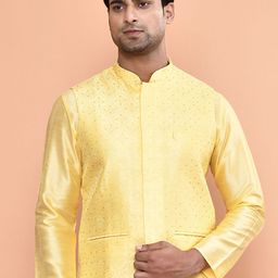 MAAHI FABS Embroidered Woven Nehru Jacket-97