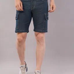 NIVASU Men Denim Cargo Shorts-picture-35