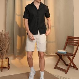 Campus Sutra Men Comfort Textured Opaque Casual Shirt-image-74