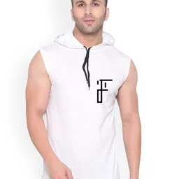 Fashnobic Smile Printed Hooded Gym Vest FB-106_W_Back_pt-6-30