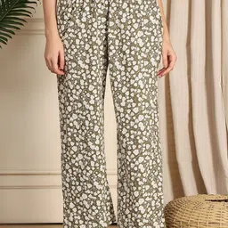 TAG 7 Printed Cotton Mid-Rise Lounge Pant-image-17