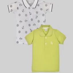 BAESD Boys 2 Printed Polo Collar T-shirt-image-56