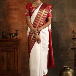 all about you Woven Design Silk Cotton Banarasi Saree-image-36