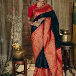 SWEETPEL Woven Design Zari Banarasi Saree-picture-31