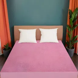 Wings Star Pink Queen Cotton Breathable Mattress Protector-image-73