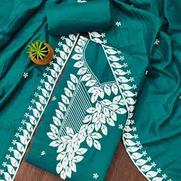 DIVASTRI Floral Embroidered Unstitched Dress Material-image-85