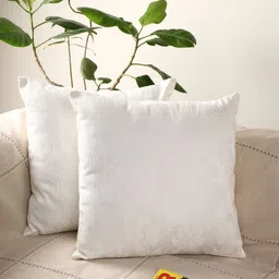 Jamio Firati White Set of 2 Floral Square Cushion Covers-34