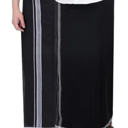 Ethazh Pack of 2 Men Cotton Dhotis-picture-19