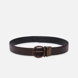 Peter England Men Textured Tang Closure Leather Reversible Formal Belt-picture-11
