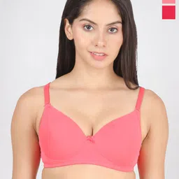 DressBerry Women Pack Of 2 Full Coverage Lightly Padded Non-Wired T-shirt Bra-picture-24