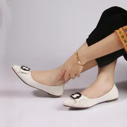 CORSICA Women Textured Buckles Flats image 3