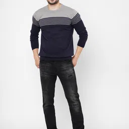 Loopers Men Striped Colourblocked Sweatshirt-picture-21