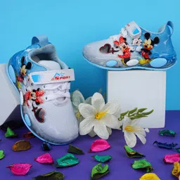 BAESD Girls Mickey & Friends Woven Design Sneakers-26