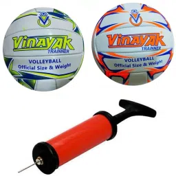 volleyball combo pack of 2 with air pump Volleyball - Size: 4-image-15