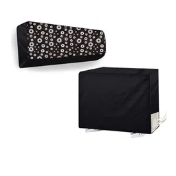 The Furnishing Tree Split AC Cover Set of Indoor and Outdoor Unit Used for 2 Ton Bluestar DLU Flora-100