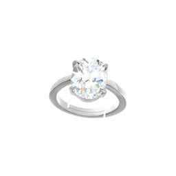 GenZcomplex Rhodium-Plated Brass Zircon Finger Ring-image-18