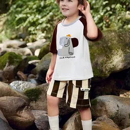INCLUD Boys Printed Short Sleeves T-shirt With Shorts-image-19