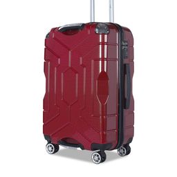 Story@home Polycarbonate Burgundy Red 8 Wheel Hard Large Trolley Suitcase 75 Cm-57