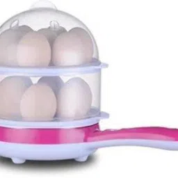 beauty collection 2 In 1 Double Layer Electric Non Stick Mini Egg Frying Pan Boiler. 1 boiller Egg Cooker (14 Eggs) 2_IN_1_EGG_BOILLER Egg Cooker image 2