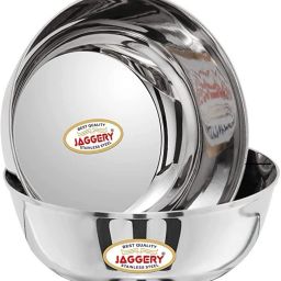 Stainless Steel Serving Bowl 700ml Katora/Big Bowl Set Useful As Mixing/Serving Donga (17cm Diameter, 2)-picture-12