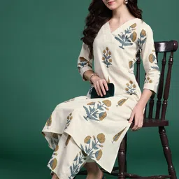 physil Women Pure Cotton Kurta Pant Set-picture-9