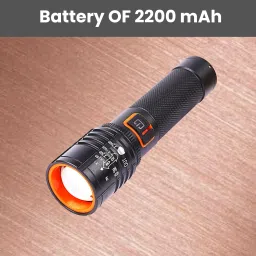 Rechargeable Torch Light, Telescopic Zoom, Ultra Bright LED Flashlight K38 Torch-image-58