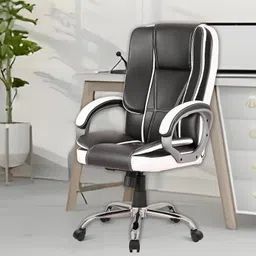 Revolving Office Chairs, Chair for Office Work at Home Ergonomic | Boss Chair Leatherette Office Executive Chair-image-19
