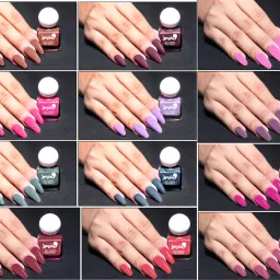 Glossy Finish Nail Paint | Long lasting, Quick Dry Paint With Chip Resistant | 12 Different Vibrant Kit-image-93