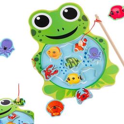 highseas Wooden Fishing Game – Magnetic Fish Catching Board Tray Activity for Toddlers-picture-16