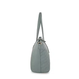 Lavie Green Textured Structured Handheld Bag with Quilted image 3