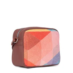 ZOUK Women Colourblocked Structured Sling Bag image 3